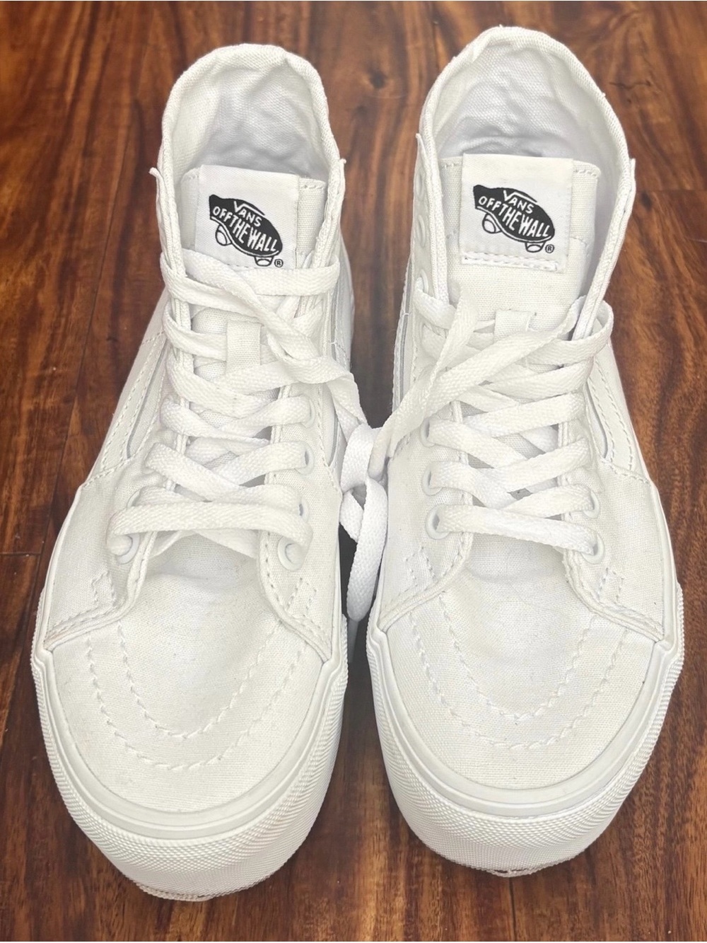 NWOB Vans Off The Wall White High Top Sneakers Men’s 3.5 or Women’s 5